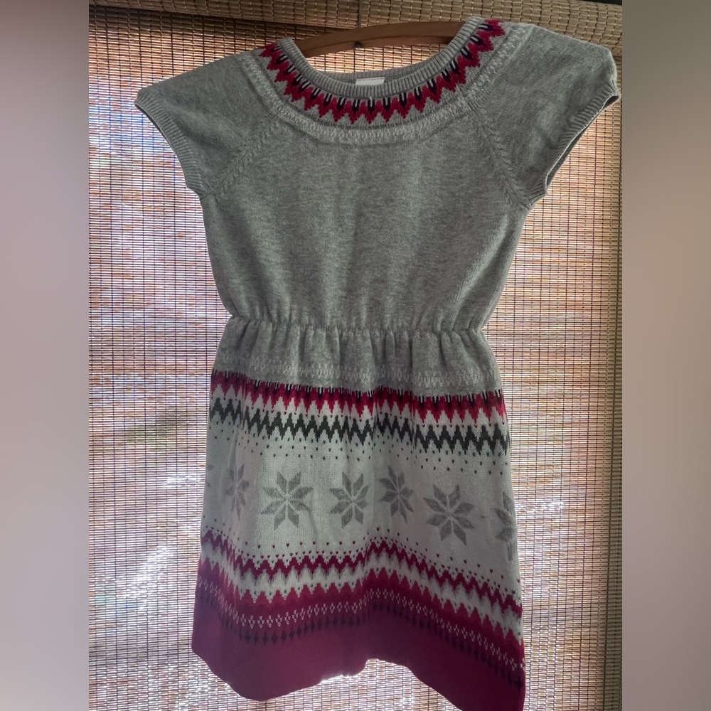 Gymboree Snowflake Sweater Dress 4T